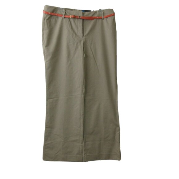 Apt 9 Career Slacks Size 14 Tan Dress Pants Modern Fit Trouser Leg Stretch NWT - Picture 1 of 7